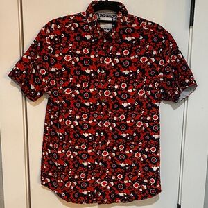 Denim & Flower Red and Black Floral Shirt